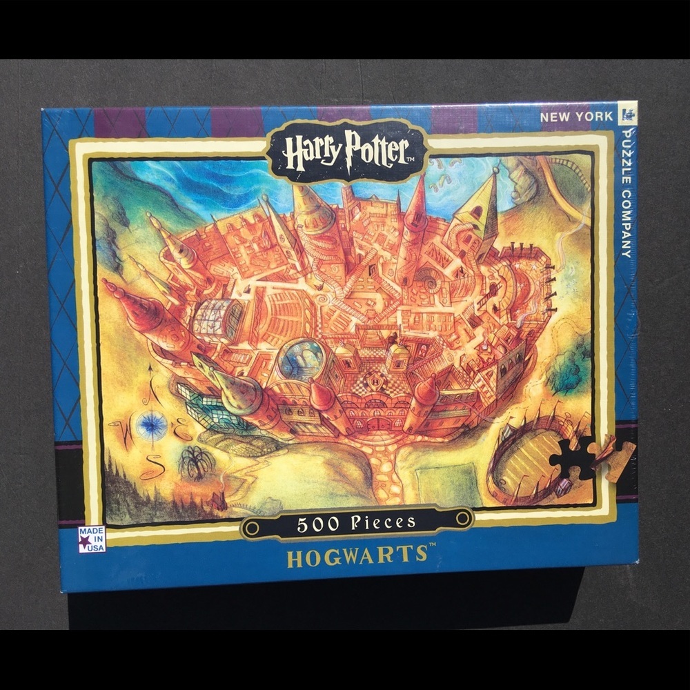 Harry Potter Puzzle Hogwarts 500 Pieces New York Puzzle Co. Sealed New Flaws